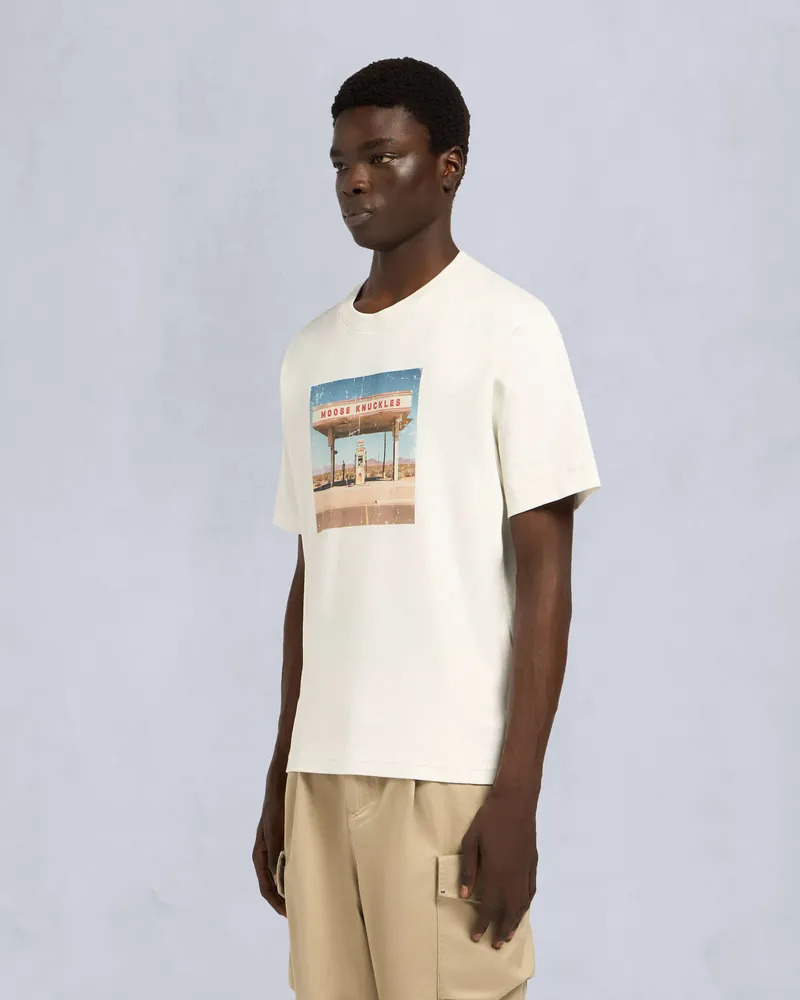 Moose Knuckles BEAU SOIR T-SHIRT-Milky Way Milky