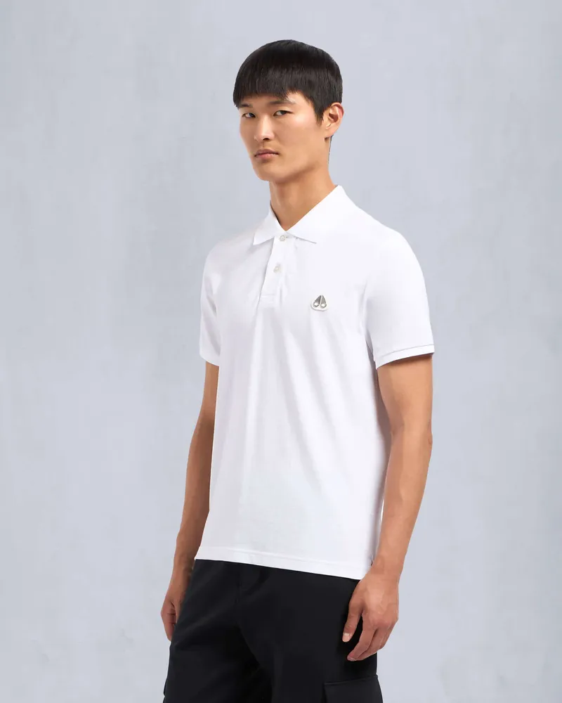 Moose Knuckles EVERETT POLOSHIRT-Weiß Weiß