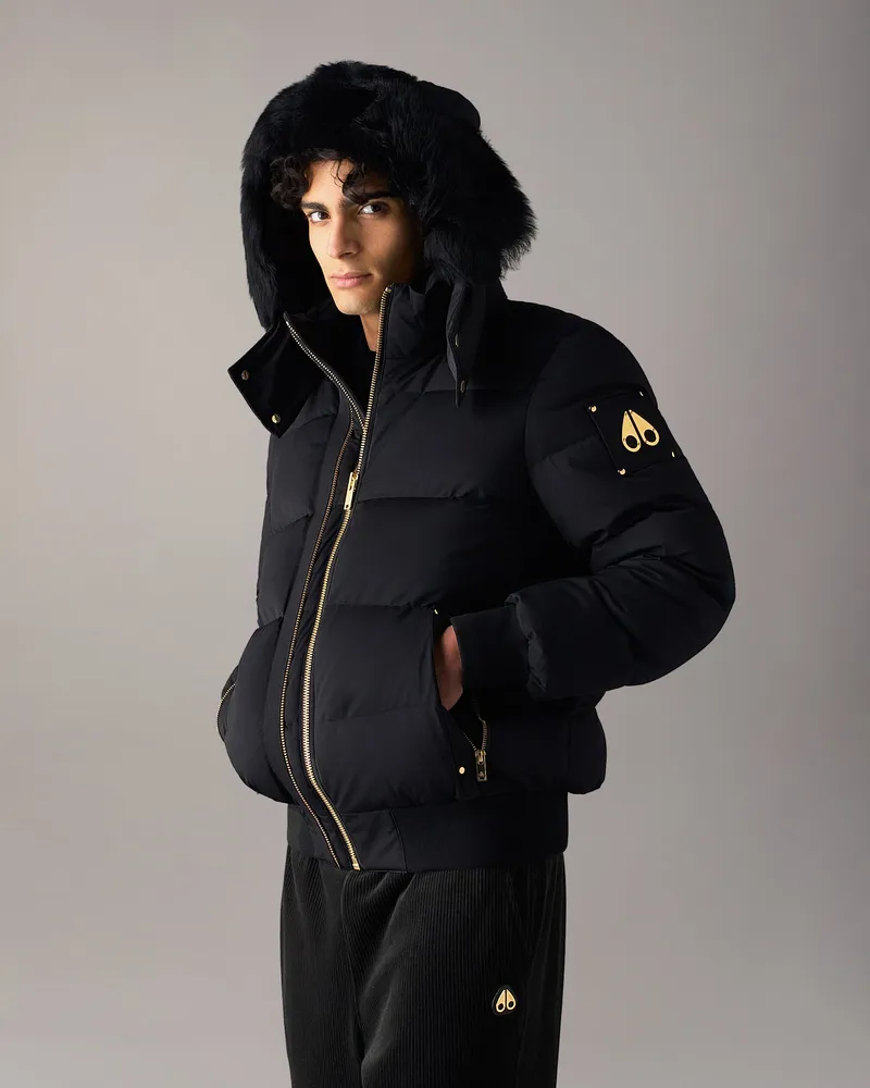 Moose Knuckles Gold Series Stagg Daunen - Bomberjacke Schwarz