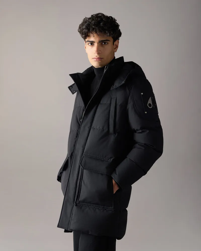 Moose Knuckles Banff Daunenparka - Farbe: Schwarz - Für Herren Schwarz
