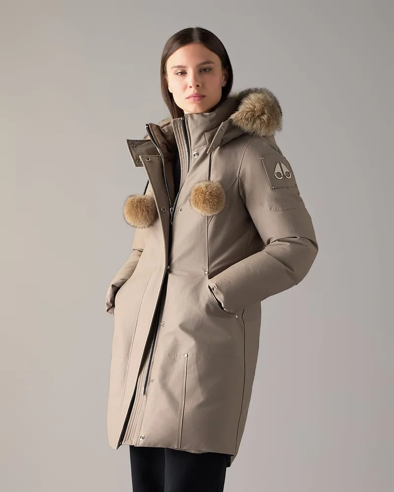 Moose Knuckles Original Stirling Daunenparka - Farbe: Aschbronze - Für Damen Aschbronze
