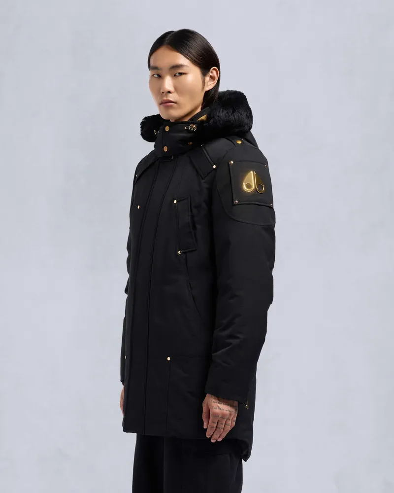 Moose Knuckles GOLD SERIES STAG LAKE PARKA-Schwarz / Schwarzes Shearling Schwarz