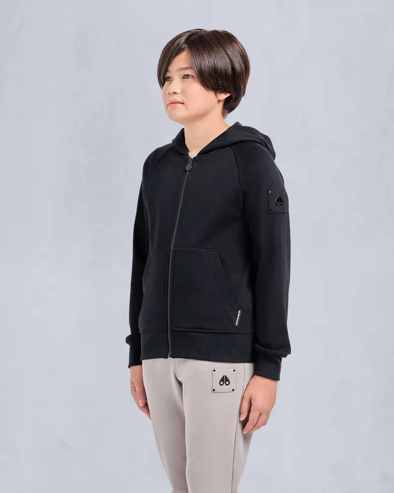 Moose Knuckles HARTSFIELD HOODIE MIT REIßVERSCHLUSS-Schwarz Schwarz