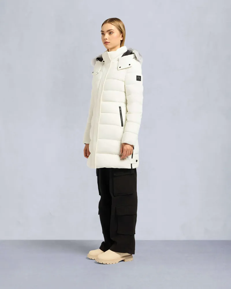 Moose Knuckles WATERSHED SHEARLING PARKA-Milky Way / Naturfarbenes Shearling Milky