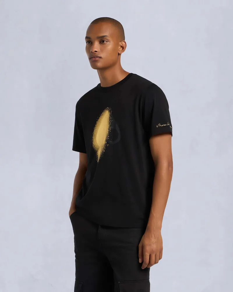 Moose Knuckles AUGUSTINE T-SHIRT-Schwarz Schwarz