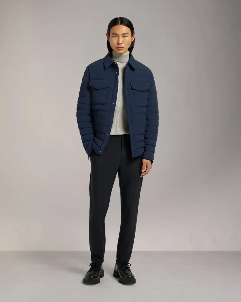 Moose Knuckles Lennox Hemdjacke - Farbe: Marineblau - Für Herren Marineblau