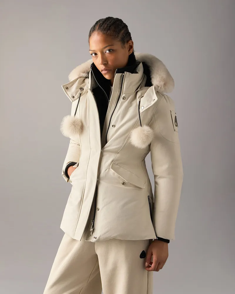 Moose Knuckles Original 3q Daunenjacke - Farbe: Alabaster - Für Damen Alabaster