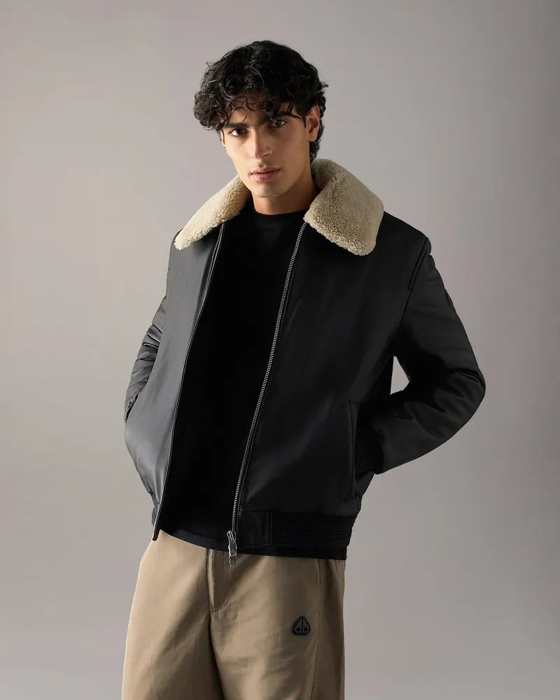 Moose Knuckles Toba Bomberjacke Schwarz
