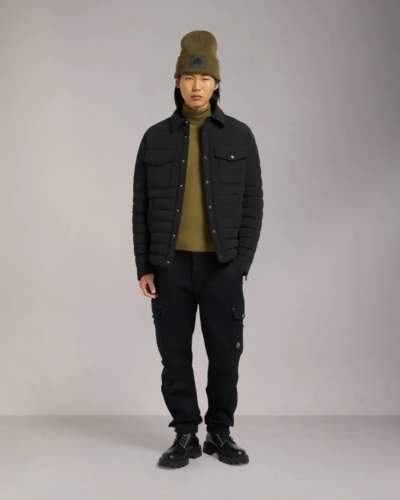 Moose Knuckles Lennox Hemdjacke - Farbe: Schwarz - Für Herren Schwarz