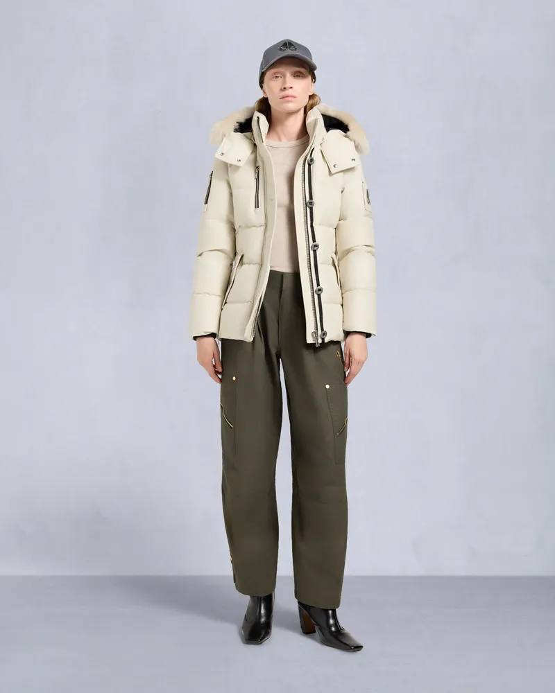 Moose Knuckles Original Lagerbesatz 3q Jacke Für Damen Alabaster
