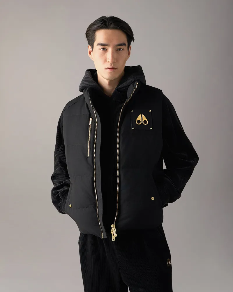 Moose Knuckles Original Gold Series Westmount Daunenweste Schwarz