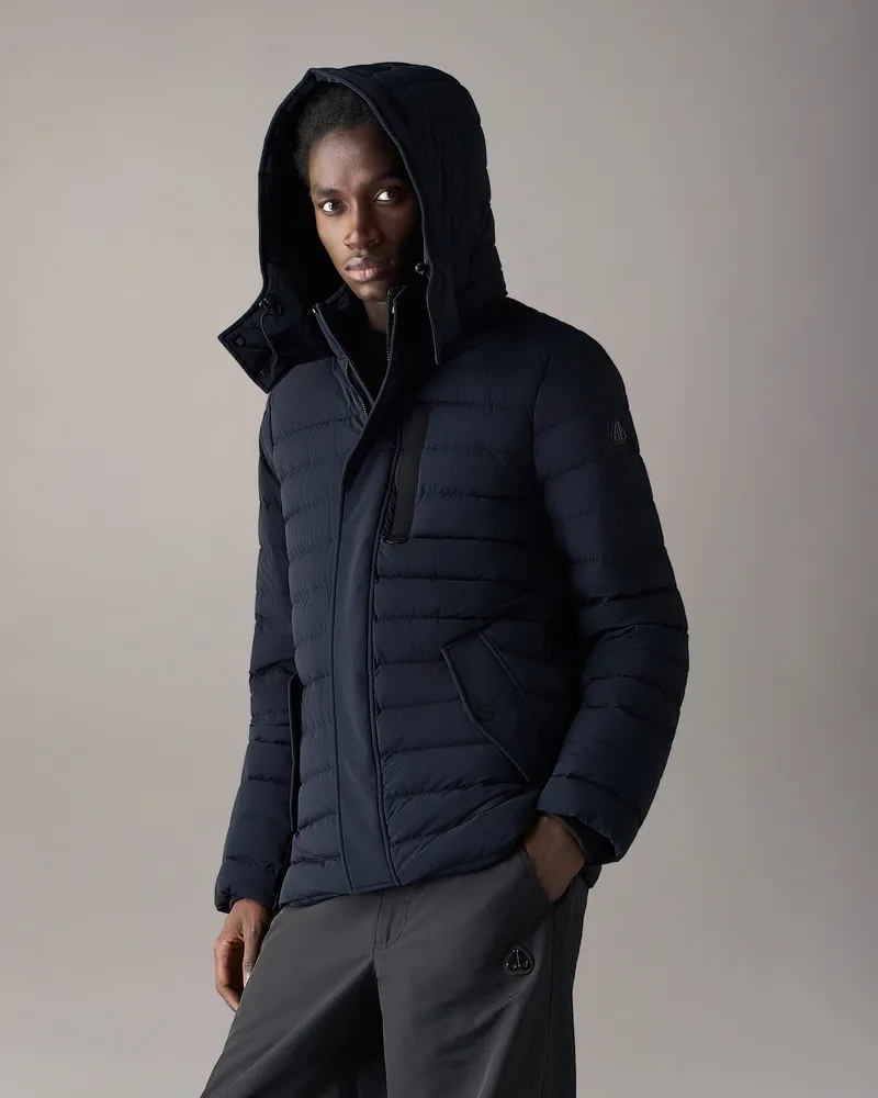 Moose Knuckles Greystone Daunenjacke Marineblau