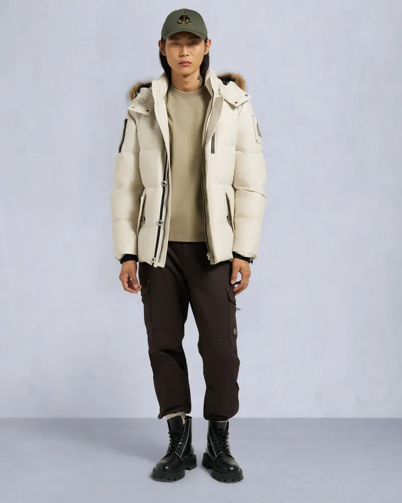 Moose Knuckles Original 3q Jacke Mit Shearling - Besatz Alabasterbronze