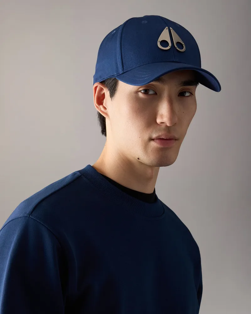 Moose Knuckles Logo Icon Baseballkappe Nachtblau
