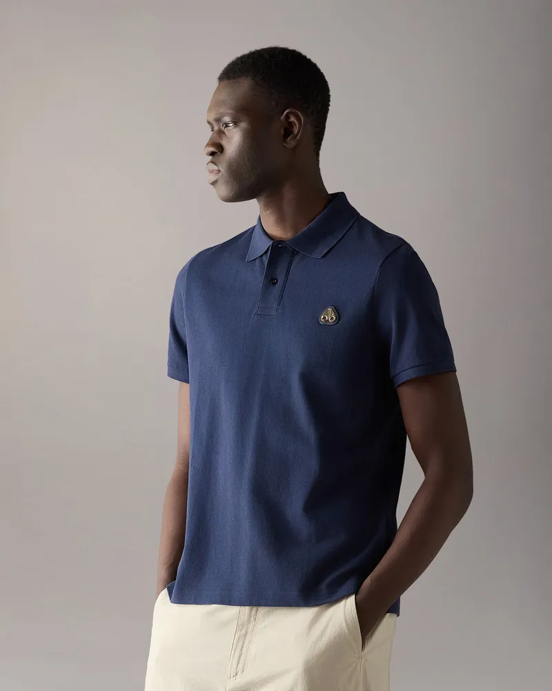 Moose Knuckles Gold Series Everett Poloshirt Marineblau