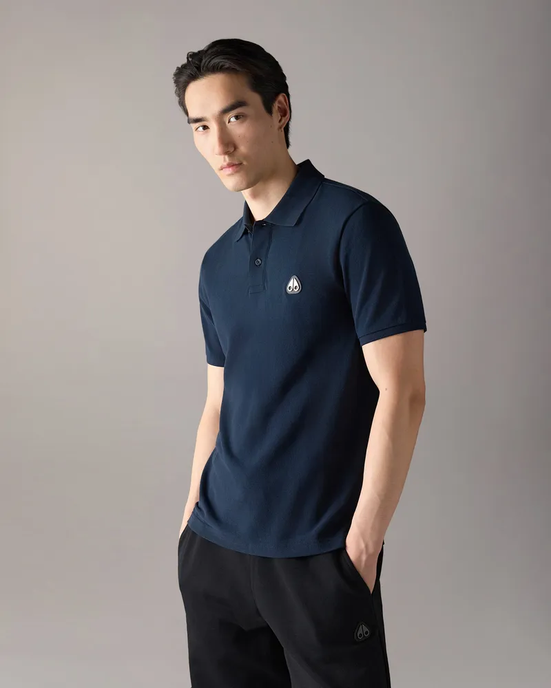 Moose Knuckles Everett Poloshirt Marineblau