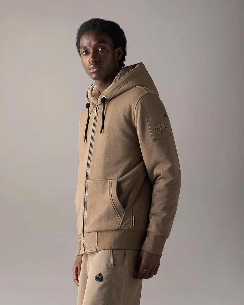 Moose Knuckles Classic Bunny Hoodie Aschgrau