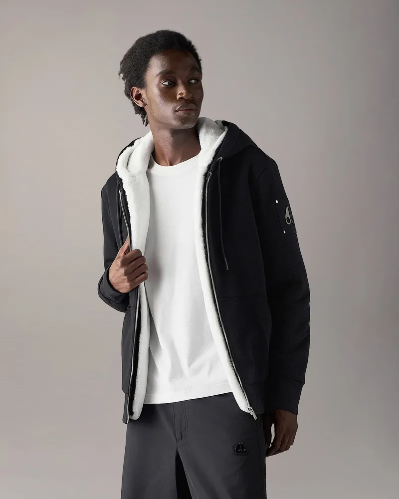 Moose Knuckles Classic Bunny Hoodie Schwarz