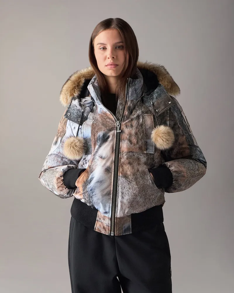 Moose Knuckles Original Debbie Daunen - Bomberjacke Für Damen Wildbronze