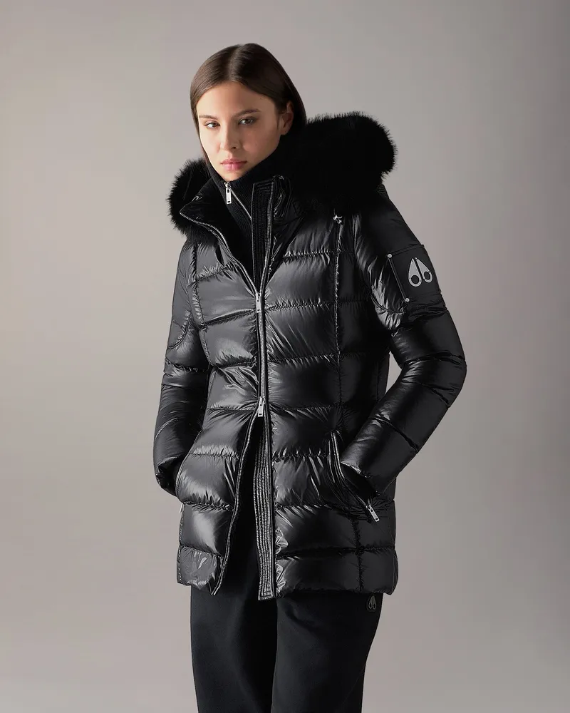 Moose Knuckles Celestia 3q Daunenjacke - Farbe: Schwarz - Für Damen Schwarz