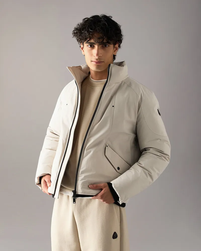 Moose Knuckles West - Ed Daunen - Truckerjacke Alabaster