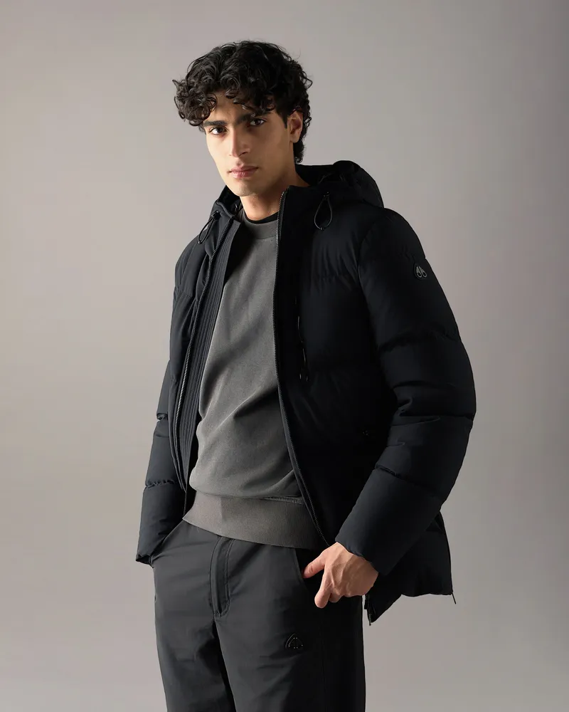 Moose Knuckles Soho 3q Daunenjacke - Farbe: Schwarz - Für Herren Schwarz