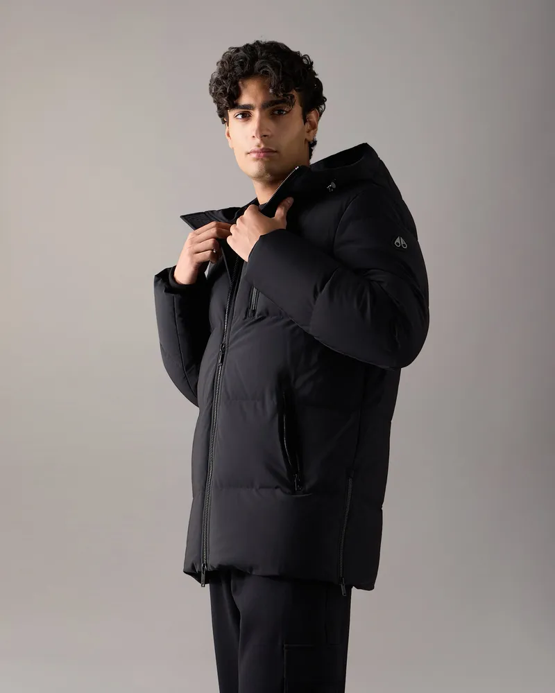 Moose Knuckles Soho 3q Daunenjacke - Farbe: Schwarz - Für Herren Schwarz
