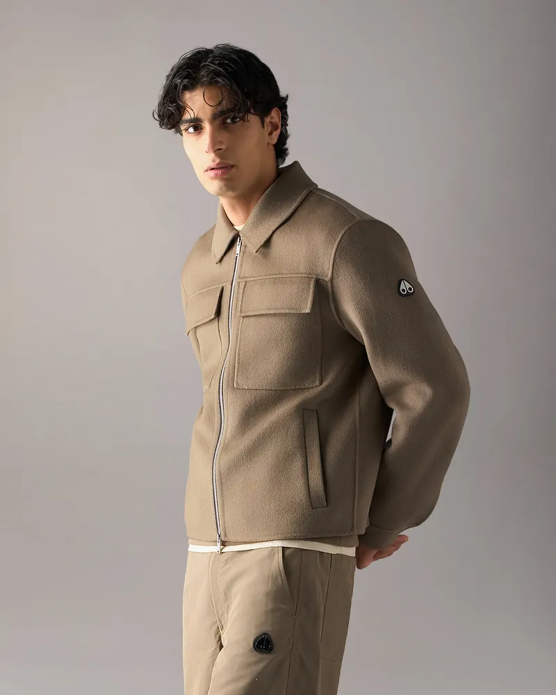 Moose Knuckles Jacques Wolljacke Aschgrau