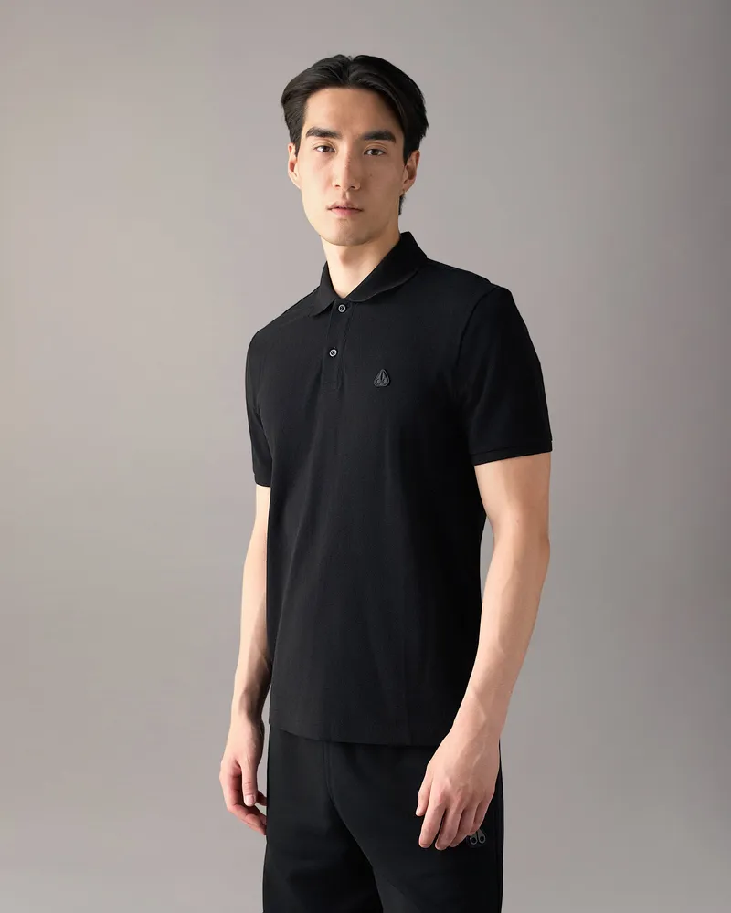 Moose Knuckles Yul Poloshirt Schwarz