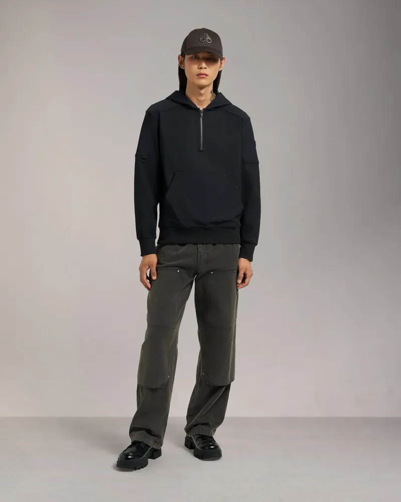 Moose Knuckles Dalon Hoodie - Farbe: Schwarz Schwarz