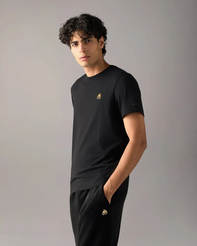 Moose Knuckles Gold Series Crescent T - Shirt Marineblau