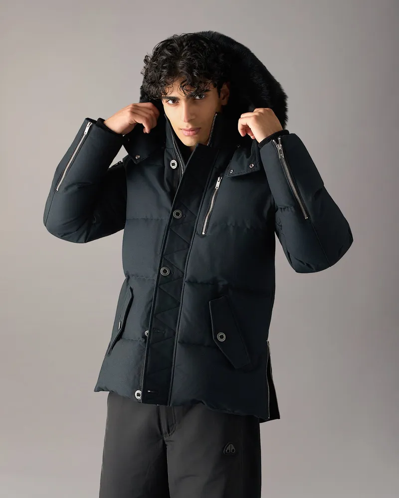 Moose Knuckles Original 3q Daunenjacke - Navy Schwarz