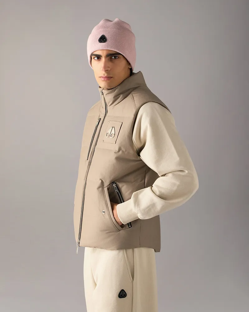 Moose Knuckles Original Westmount Daunenweste - Farbe: Aschgrau - Für Herren Aschgrau