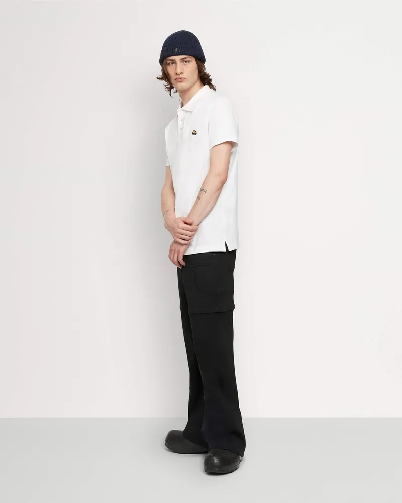 Moose Knuckles GOLD PIQUE POLOSHIRT-Weiß Weiß