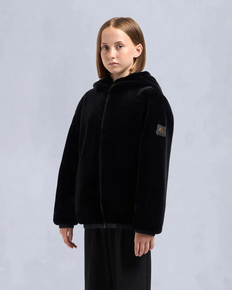 Moose Knuckles WENDBARER GOLD SERIES SIMCOE BUNNY HOODIE-Schwarz Schwarz