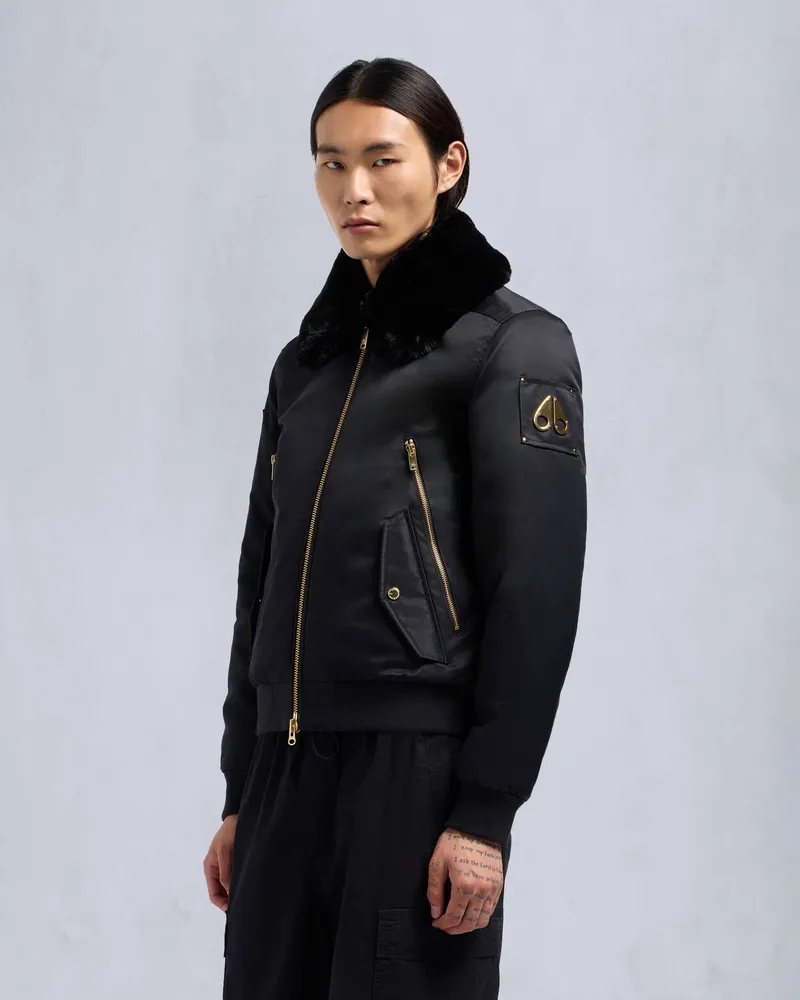 Moose Knuckles GOLD SERIES COURVILLE BUNNY BOMBERJACKE-Schwarz Schwarz
