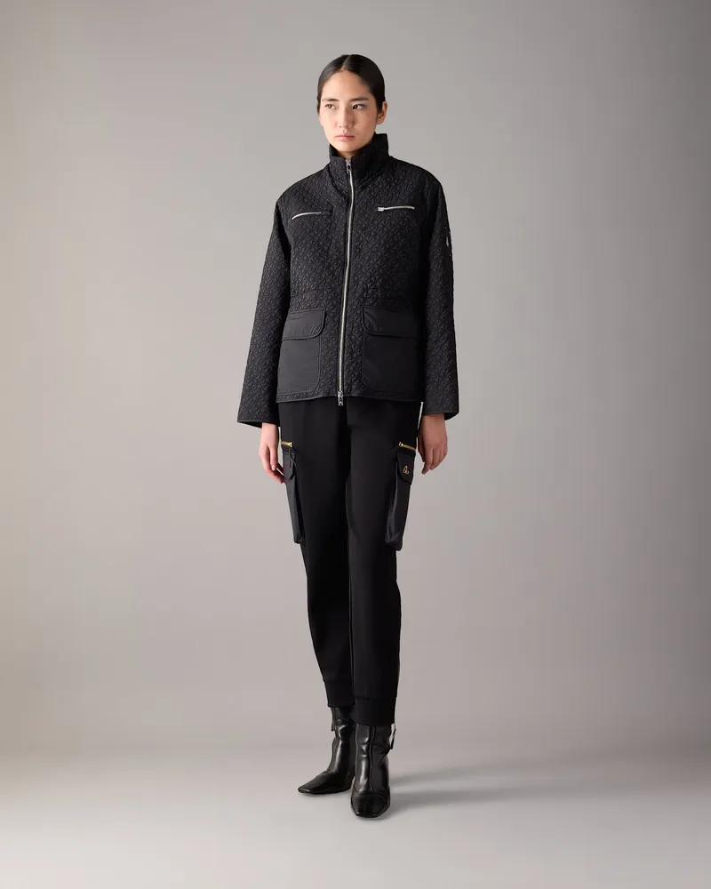 Moose Knuckles Lakeshore Monogramm - Mantel Für Damen Schwarz