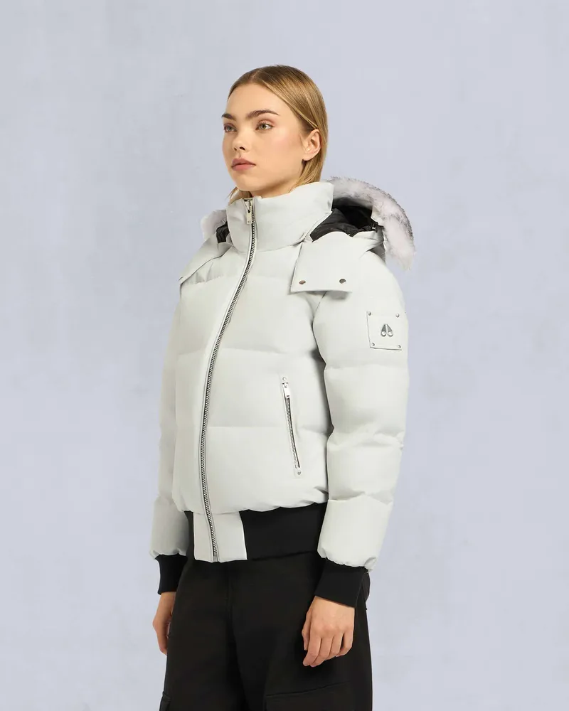 Moose Knuckles CLOUD BOMBERJACKE MIT SHEARLING-Stein/natürliches Schaffell Stein