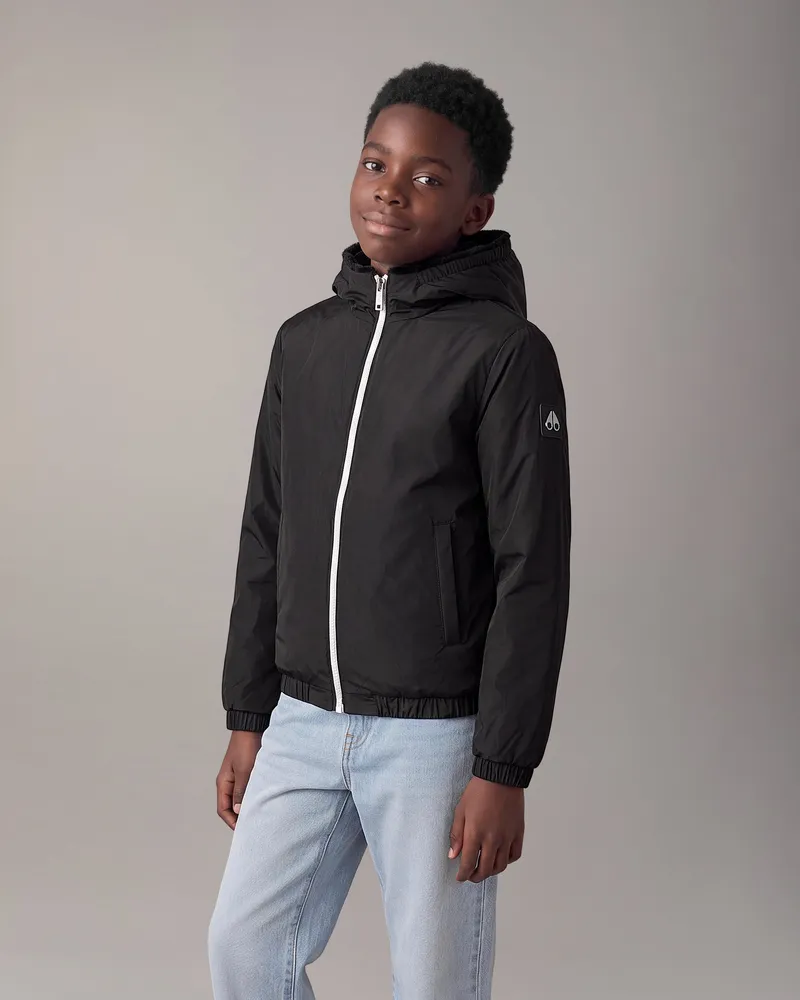 Moose Knuckles Kids Simcoe Bunny Wendejacke - Farbe: Schwarz Schwarz