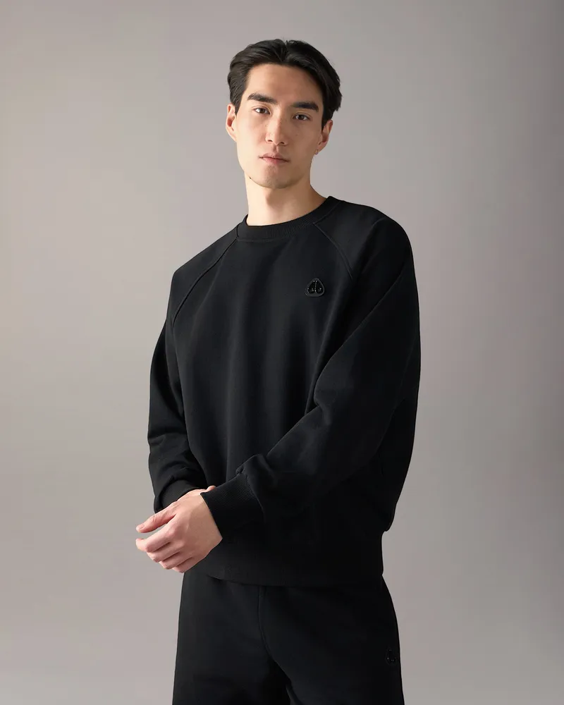 Moose Knuckles Yul Sweatshirt Mit Rundhalsausschnitt Schwarz
