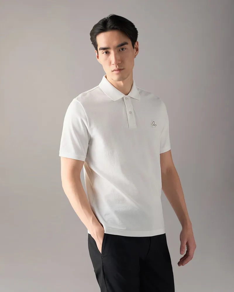 Moose Knuckles Everett Poloshirt Weiss