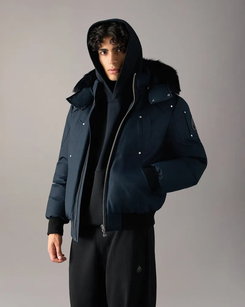 Moose Knuckles Original Ballistic Daunen - Bomberjacke - Navy Schwarz