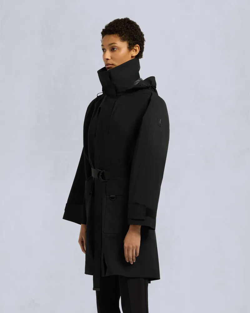 Moose Knuckles CLAREMONT REGENJACKE-Schwarz Schwarz
