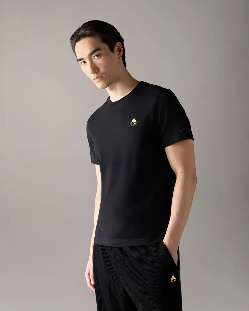Moose Knuckles Gold Series Crescent T - Shirt Schwarz