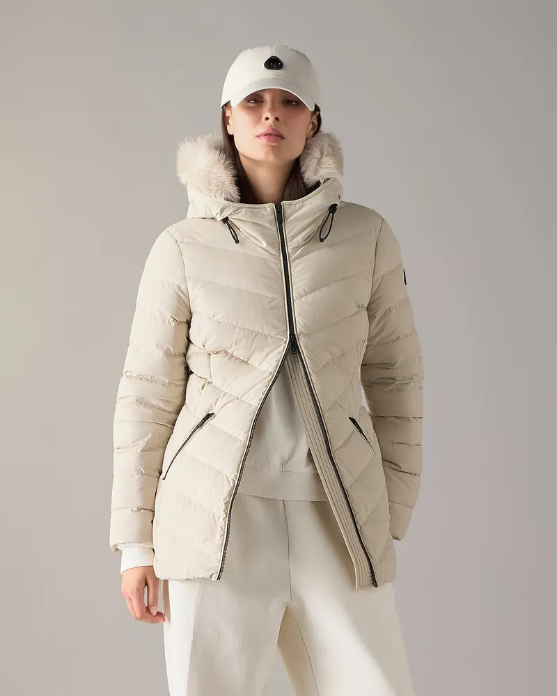 Moose Knuckles Roselawn Daunenjacke Für Damen Alabaster