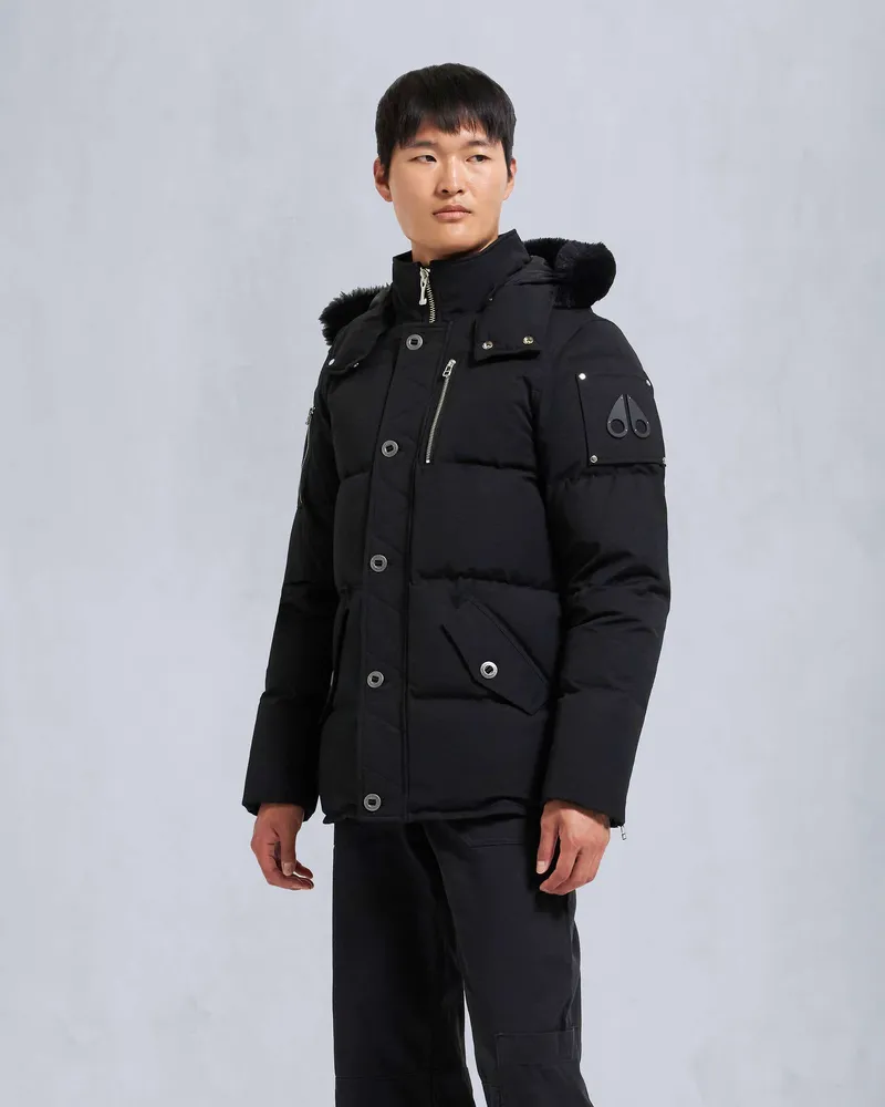 Moose Knuckles ORIGINAL SHEARLING 3Q JACKE-Schwarz / Schwarzes Shearling Schwarz