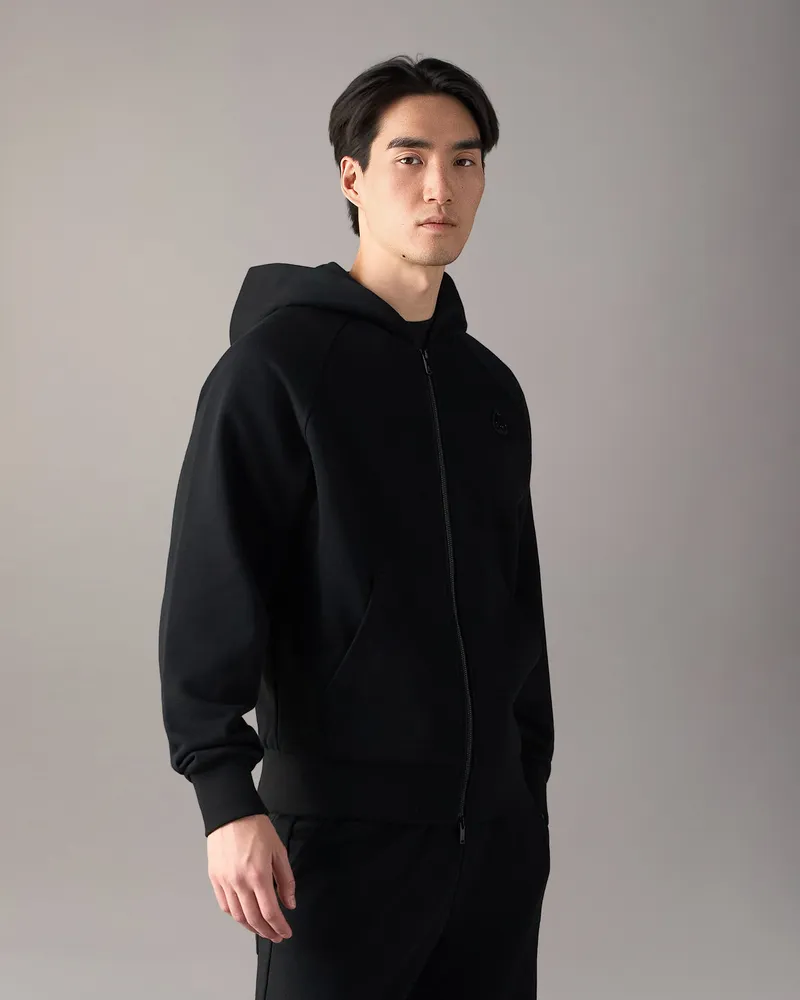 Moose Knuckles Yul Hoodie Mit Reißverschluss Schwarz