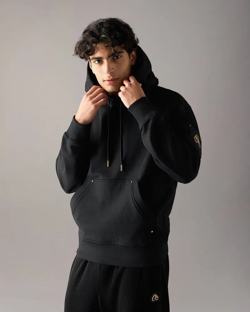 Moose Knuckles Gold Series Hartsfield Hoodie Schwarz