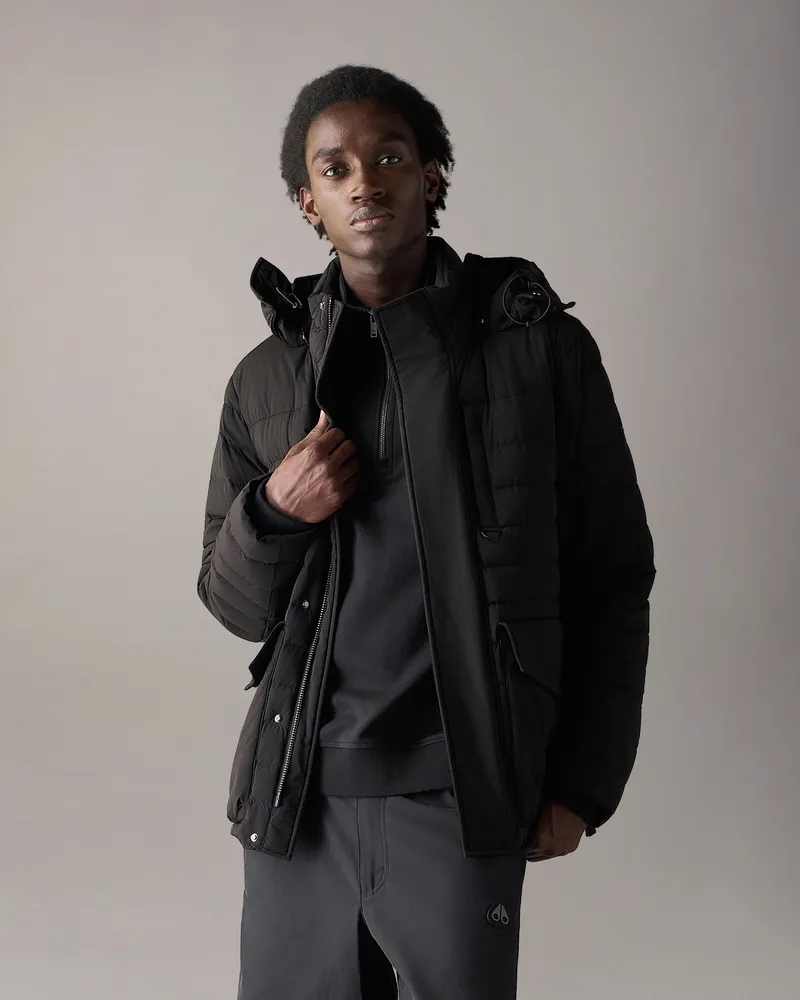 Moose Knuckles Greystone Daunenjacke Schwarz