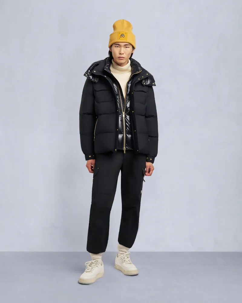 Moose Knuckles Gold Series Suthep Jacke Schwarz